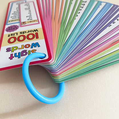 Sided Vocabulary Flashcards Educational Learning Cards High Frequency Sight Words Learn to Read Sight Words