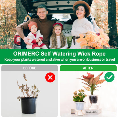 ORIMERC 4 inch Net Pots, 20 Pack Net Cups with 20 feet Self-Watering Rope&Plant Labels, for Hydroponic Aquaponics Kratky Orchid Vegetable Indoor Outdoor Growing Baskets Nursery Slotted Mesh BPA Free