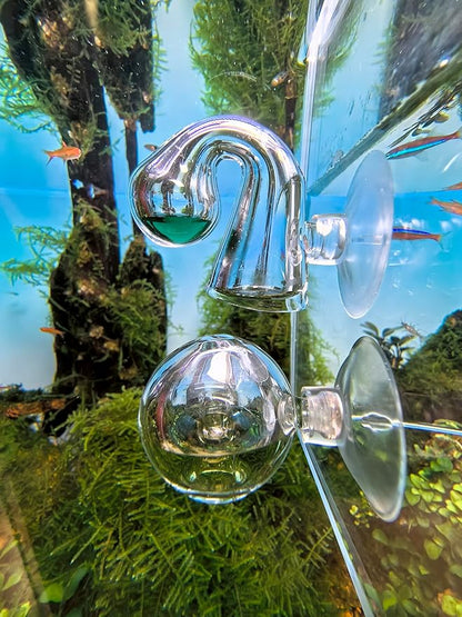 FZONE Aquatic CO2 Glass Drop Checker PH Monitor for Aquarium Plant Fish Tank