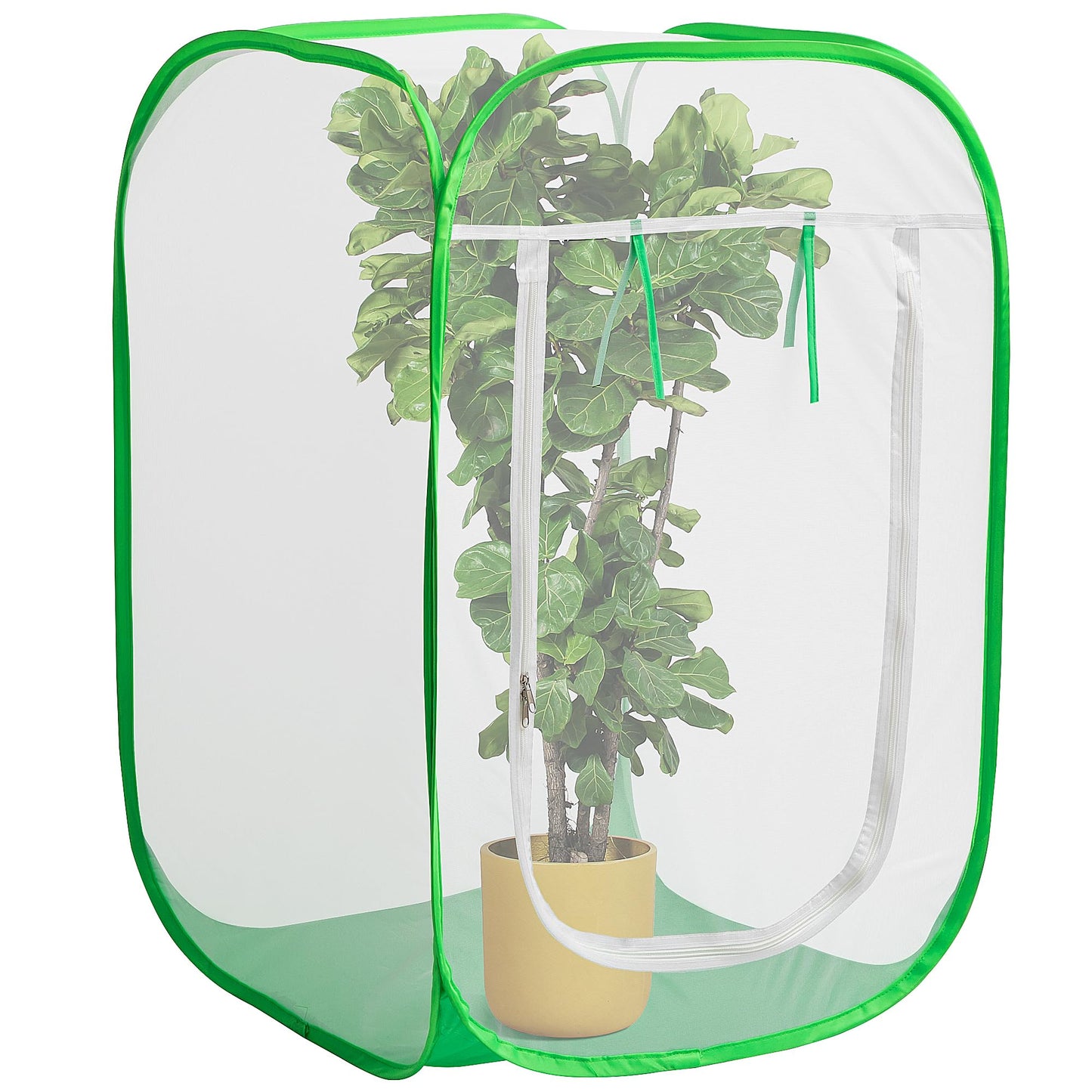 24" x 24" x 36" Pop Up Garden Mesh Plant Cover, Plant Protectors Mesh Plant Enclosure, Garden Net Cage Pest Protection Guard Tent with Storage Bag for Protect Plant Vegetable Fruit from Birds Insects