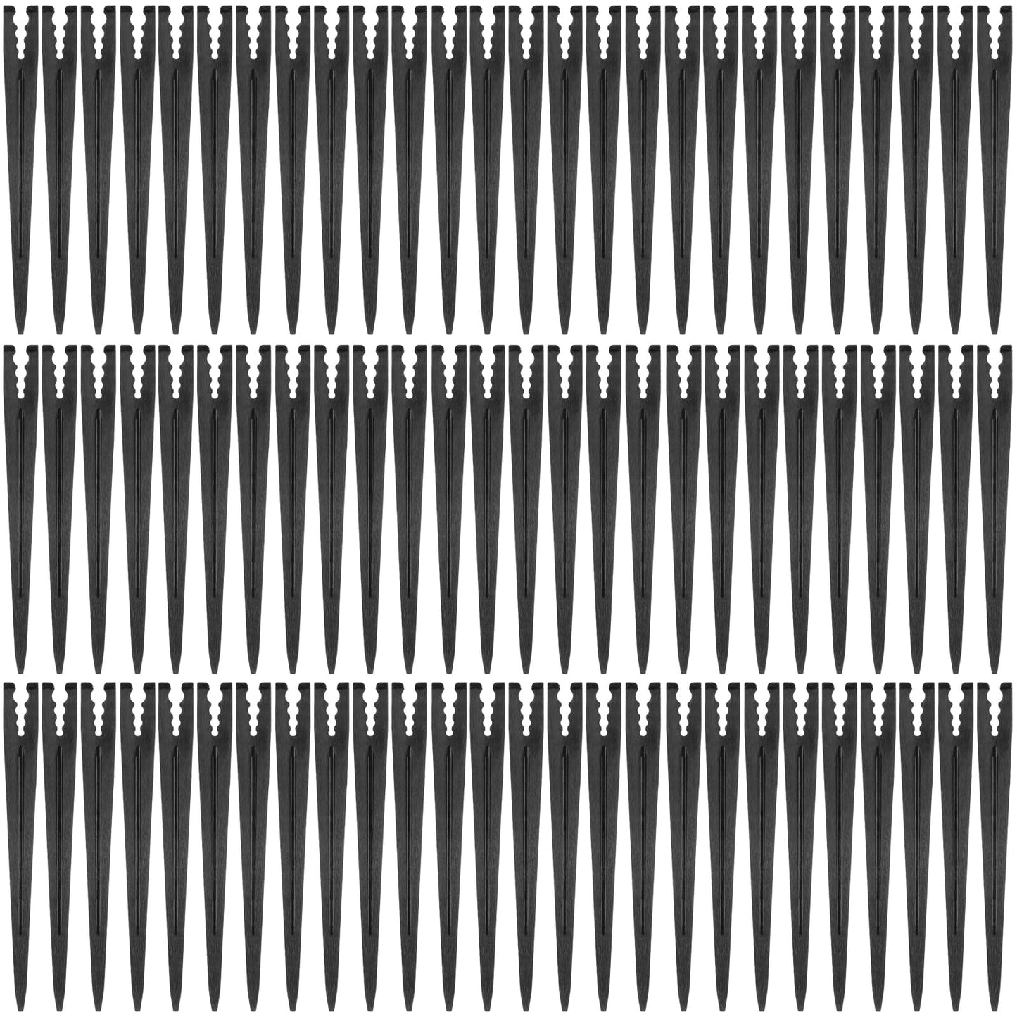 Gardrip 100 Pieces Drip Irrigation Support Stakes for 1/4 Inch Tubing: 1/4'' Drip Tube Holder Stakes for Irrigation Hose Emitter Support Greenhouse Garden Vegetable Flower Beds Herbs Growing
