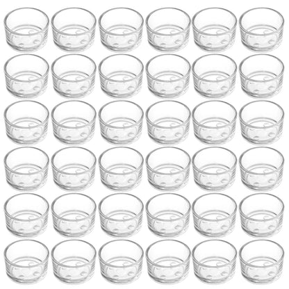 ZEAYEA Set of 36 Glass Tealight Candle Holder, Small Clear Votive Candle Holders for Weddings, Parties, Table Centerpieces, Dinner, Home Decoration, Candle Mould