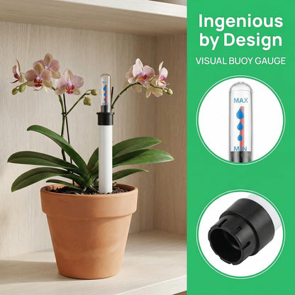 DOITOOL 4 Pcs Water Level Indicator for Plants, Soil Moisture Meter Indoor Flower Pots Gauge Buoy Reminder Water Level Gauge