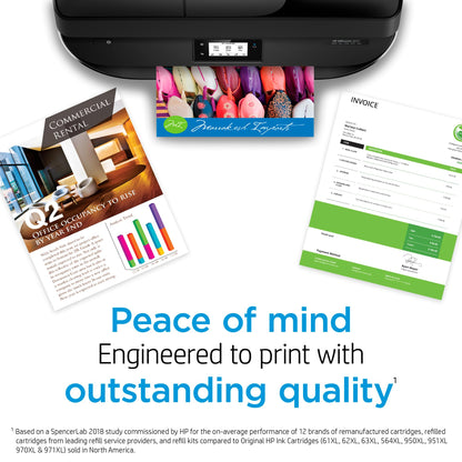HP 61 Black Ink Cartridge | Works with Printer Series: DeskJet 1000, 1010, 1050, 1510, 2050, 2510, 2540, 3000, 3050, 3510; ENVY 4500, 5530; OfficeJet 2620, 4630 | Eligible for Instant Ink | CH561WN