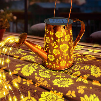 Vcdsoy Solar Watering Can Lights, Sunflower Mother's Day Gifts for Women Mom Grandma Birthday, Large Hanging Solar Lantern Waterproof Outdoor Garden Decorations for Yard Porch Landscape Patio Pathway