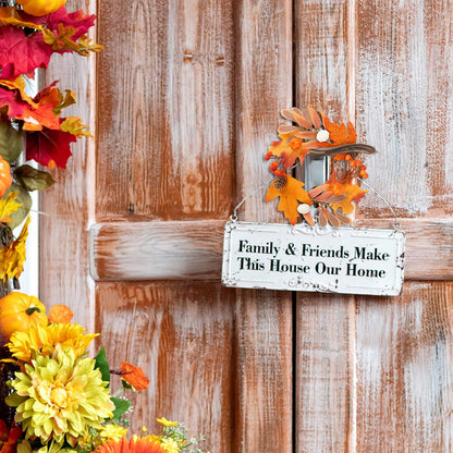 Jansun 4 Pcs Fall Candle Rings, Artificial Maple Leaves Pumpkins Decorative Wreaths for Fall Home Decor Thanksgiving Halloween Centerpieces and Farmhouse Table Settings