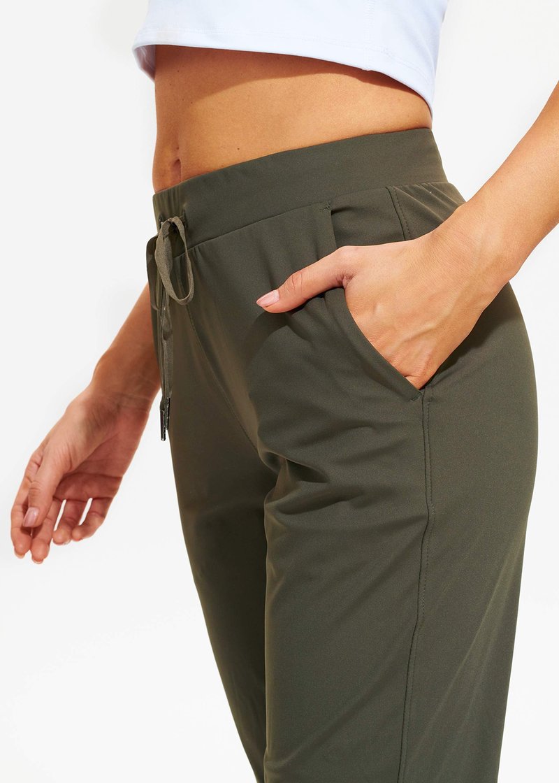 Libin Joggers for Women Petite/Regular/Tall Dance Sweatpants Athletic Workout Tapered Lounge Casual Teacher Pants for Running Yoga Cloths, Olive Green XL