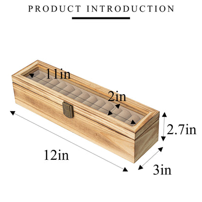 Freezing point Wood Ring Organizer Display Case Mens Ring Boxes For Multiple Rings Jewelry Storage