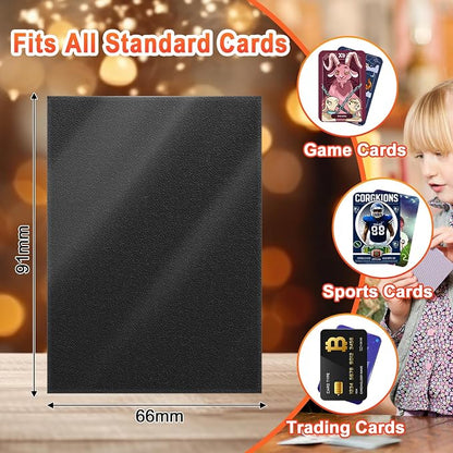600PCS Card Sleeves for Collectable Gaming Cards, Matte Card Protectors Sleeves for Baseball Cards, Game Cards and Trading Cards (6 Colors)