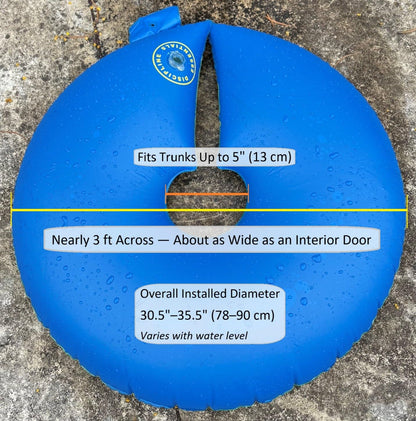 12+ Hours Slow Release Ring-Style Tree Watering Bag - 15 Gallon Watering Ring for Trees, Discipline Essentials (2 Pack, Blue/Yellow)