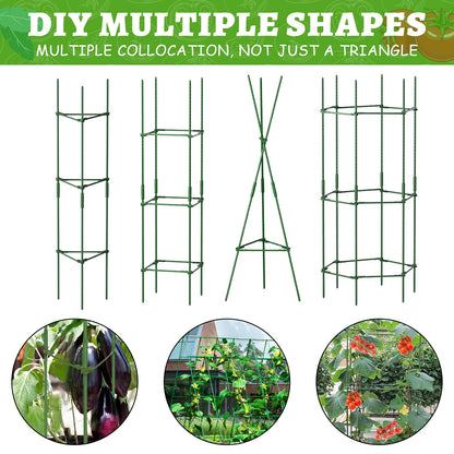 Fabulas 3 Pack Tomato Cages - Tomato Trellis Plant Support Stake Cage for Garden and Pots, Adjustable Tomato Plant Cage Tall Up to 48 Inch for Raised Garden Bed Outdoor Climbing Plants Vegetables