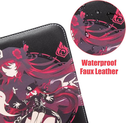 Card Binder for Cards,4 Pocket with 50 Sleeves up to 400 Cards,Waterproof Card Storage Bag with Removable Sleeves for Games and TCG Cards