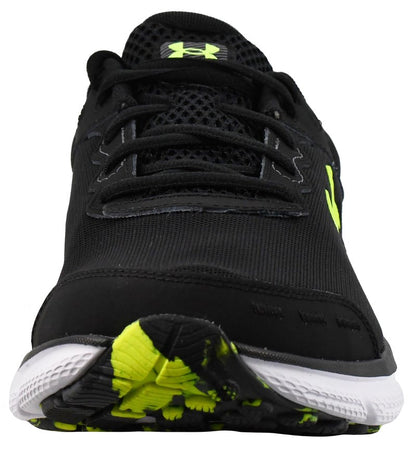 Under Armour Men's Charged Assert 10, (004) Black/Black/High Vis Yellow, 7.5, US
