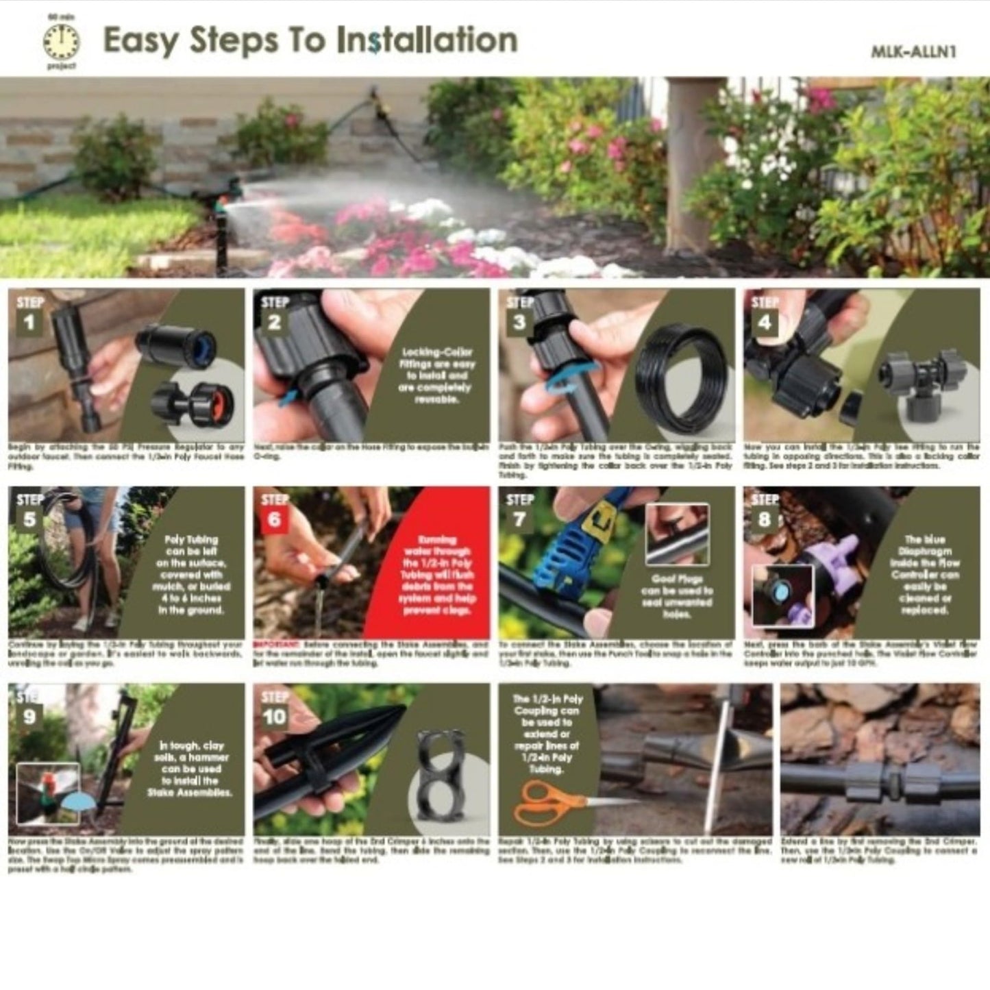 Mister Landscaper Premium All-in-One Micro Sprinkler Kit for Landscapes & Gardens
