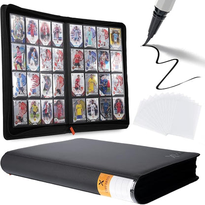 1000+ Pockets Trading Card Binder 1024 Capacity (16-Pocket, Black)