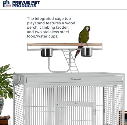 Prevue Pet Products Wrought Iron Select Bird Cage Pewter Hammertone 3154W