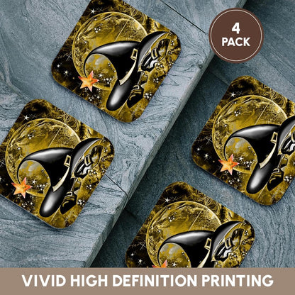 3dRose CST_4420_1 Halloween Design Soft Coasters, Set of 4