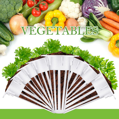 Cunhill 100 Pcs Hydroponic Growing Kit Include 50 Pcs Plant Replacement Basket Containers and 50 Pcs Seed Pot Label Compatible with Hydroponic Growing System(0.5 Inch,White)