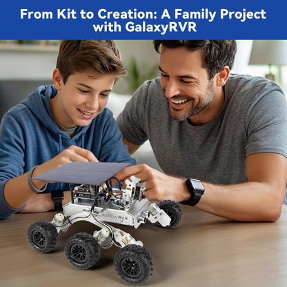 SunFounder GalaxyRVR Mars Rover STEM Kit for Arduino, Compatible with Uno R3, Rocker-Bogie Suspension,Scratch,C,Camera, FPV, Rechargeable Battery, for Students, Educators, Engineers