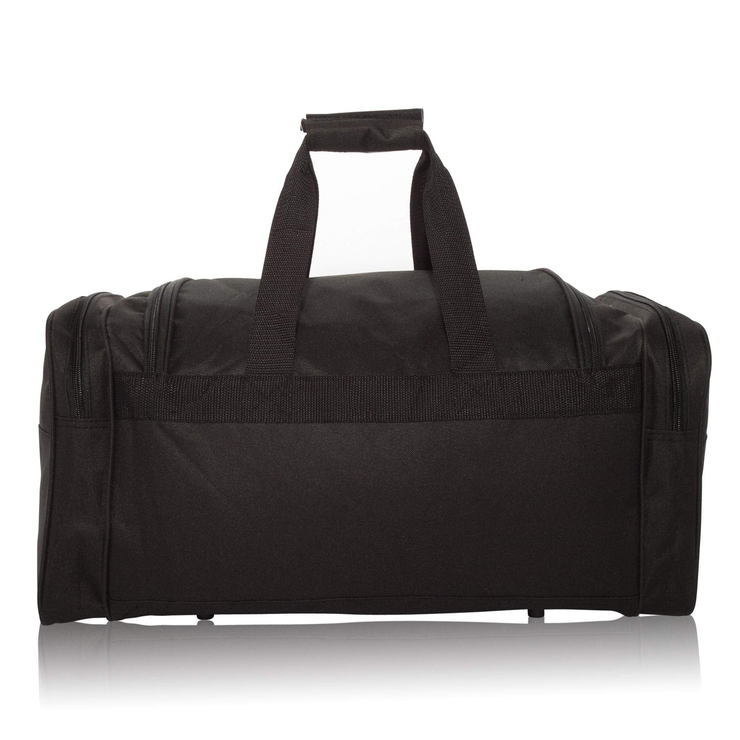 DALIX 21" Blank Sports Duffle Bag Gym Bag Travel Duffel Adjustable Strap in Black