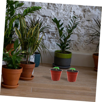 HAKIDZEL 100pcs Plastic Strawberry Nursery Cup Lightweight Plant Growing Pots for Flowers Vegetables and Saplings Great Air Permeability and Automatic Water Absorption for Your Garden