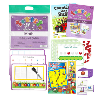 Really Good Stuff Family Engagement Math – Practice, Solve & Play Pack - PreK
