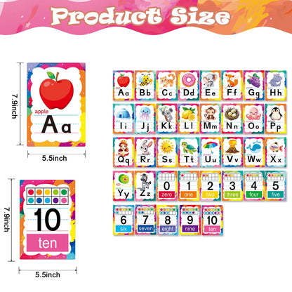 Adduster Alphabet Letters for Wall - ABC Alphabet Poster Classroom Wall Alphabet Alphabet Wall Chart Kindergarten Elementary Classroom Wall Decor Daycare Homeschool Supplies (Write Badly)