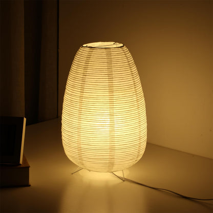 CMHSYTKE Small Rice Paper Lamp, Japanese Lamp Lantern Table Lamp, Paper Table Lamp, Lantern Lamps for Desk Bedrooms Bedside Night Light (Tower)