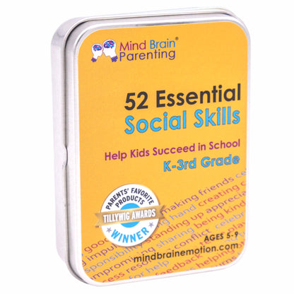 Mind Brain Emotion 52 Essential Social Skills Lessons & Teaching Tool Kit - Social Emotional Learning Activities for Parents, Teachers, School Counselor (Kindergarten, Elementary Kids)