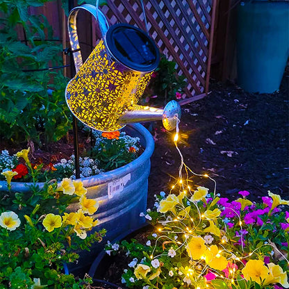 Vcdsoy Solar Watering Can Lights, 2 Pack Retro Large Hanging Solar Lights Outdoor Decorative Waterproof Garden Decor for Outside Patio Yard Porch Lawn, Gardening Gifts for Mom Women Grandma Birthday