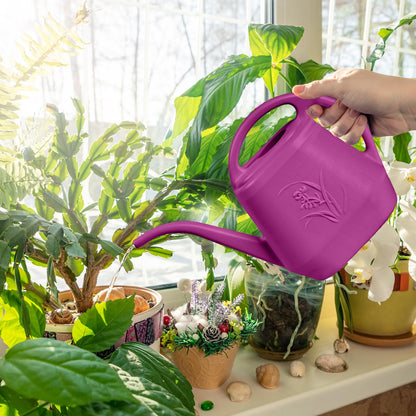 TTAOE GN Watering Can - for Home Plant Garden - 1/2 Gallon - Rose Red