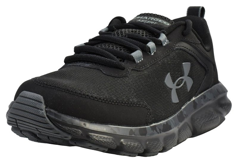 Under Armour Men's Charged Assert 9 Camo, Black/Black/Pitch Gray, 10 US