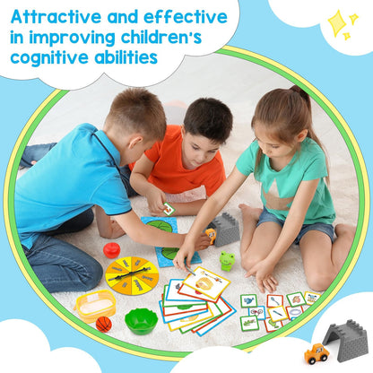 Broytain Positional Word Learning Set, Toddler Board Games, Manipulatives Match Games, Educational Games for Kids Ages 4+, STEM Learning Activities, Fine Motor Skills, Speech Therapy Toys