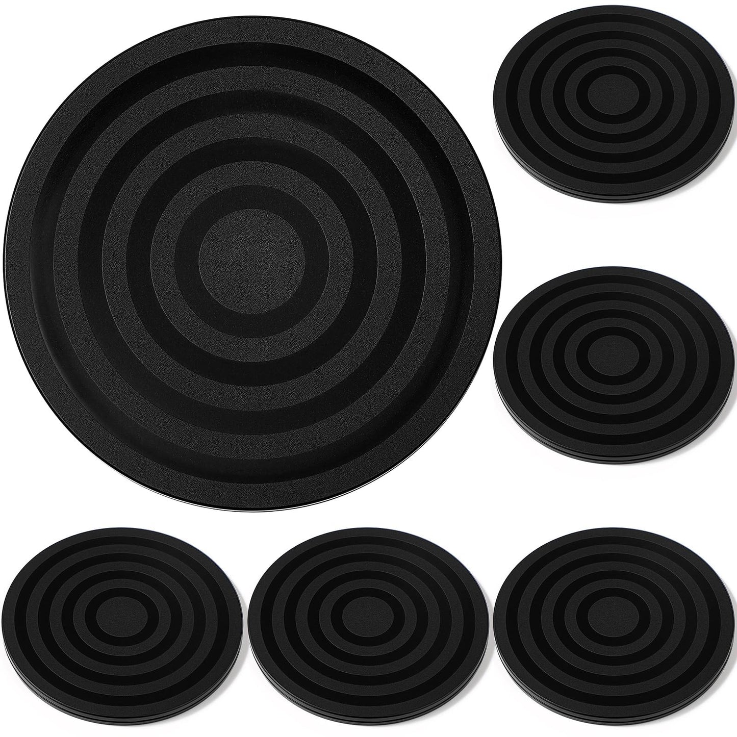 Reallnaive 6 Packs 8 Inch Lazy Susan Turntable Small Heavy Duty Rotating Swivel Stand Lazy Susan with Steel Ball Bearings Stand for Model Base 360˚ Rotation Monitor TV Rotating Plants Turntable