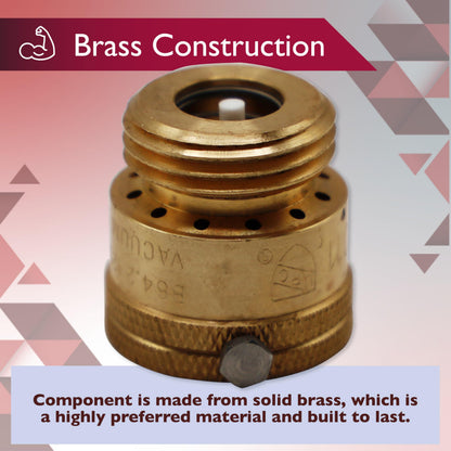 Vacuum Breaker 3/4 Inch Solid Brass Hose Bib Backflow Preventer for Garden Spigot RV Pack of 2