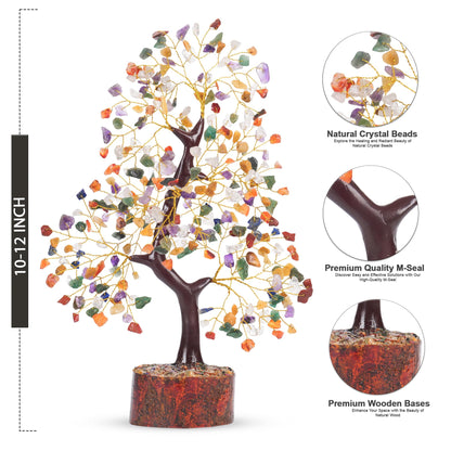 Yuvdipr Chakra Tree of Life Crystal Tree, Chakra Crystals, Gem Tree, Healing Crystals and Stones, Home Decor, Birthday Gifts for Women, Crystal Decorations, Gifts for Crystal Lovers