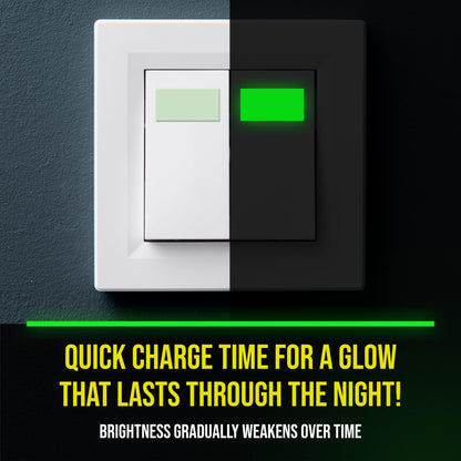 Lockport Glow in The Dark Tape - 2 Pack - 30 Ft x 1 in - Bright - Rechargeable - Reflective - Halloween Decoration, Christmas Decor, Night Decorations, Safety and Home Marking, Stairs, Exit Sign