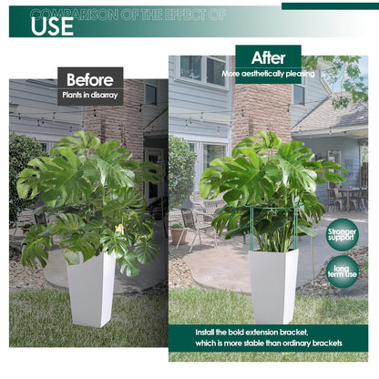 LKSSZS 12 Pack 24 inch Plant Support Stakes, Half-Round Metal Garden Flower Stakes, Large Peony Support Ring and Cage for Indoor and Outdoor Plants, Hydrangea, Tomato, Rose, Monstera with Plant Ties