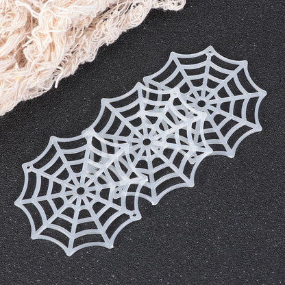 Abaodam Festive Supplies 50Pcs Spider Webs Plastic Cobweb Holiday Accessories for Halloween Decoration () Halloween Cobweb Decorations