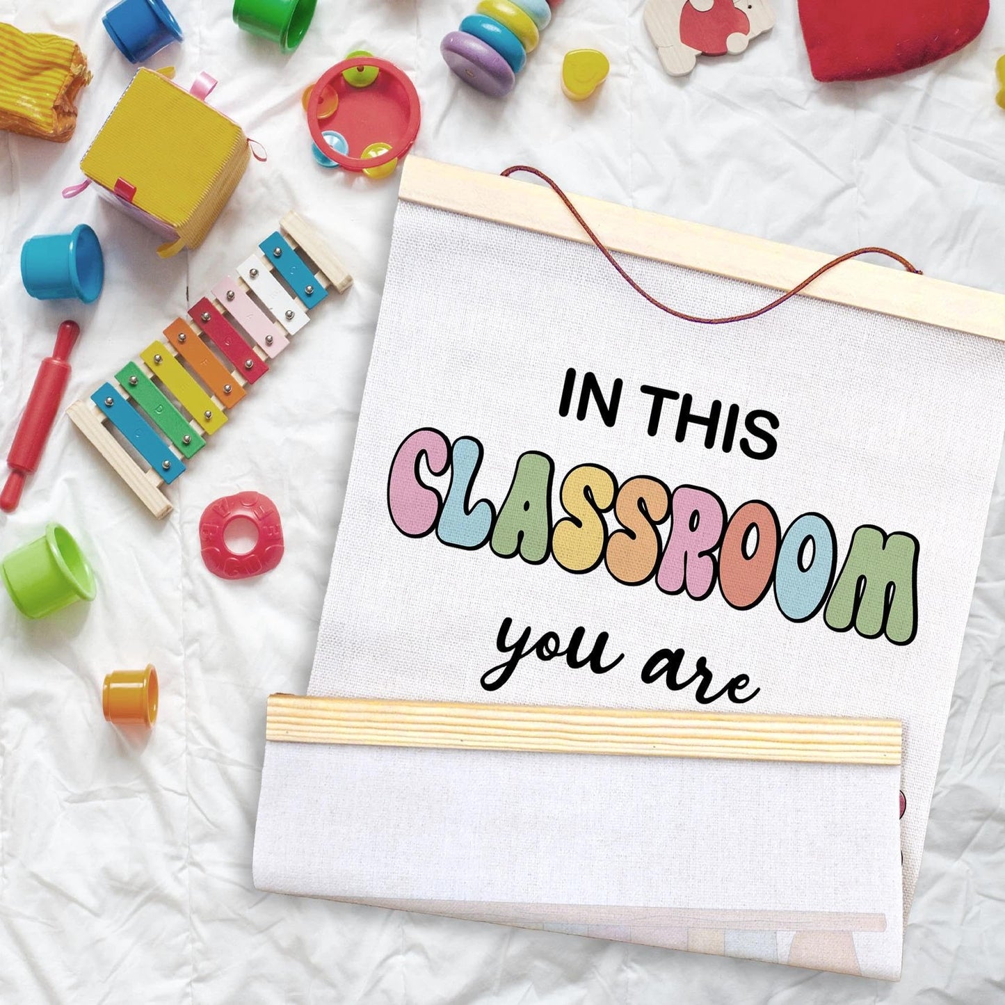 LKETW Inspirational Classroom Poster Hanger Frame 12x16 Inch, Positive Affirmations Motivational Wall Art Posters for Classroom, Inspirational Hanging Banner Decor for Home Kids Room Bedroom