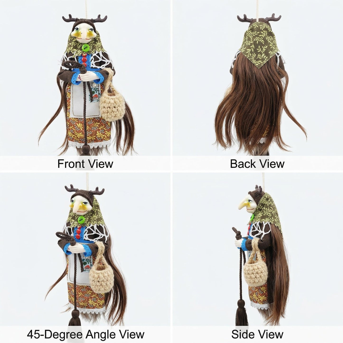 Handmade Kitchen Witch Doll, #A