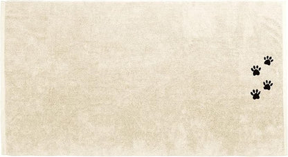 DAN RIVER Dog Towel - Pack of 1, 100% Cotton, 20x40, Ultra Soft 450 GSM, Super Absorbent & Quick Drying Towel for Dogs, Cats, and Other Pets, Shortbread.