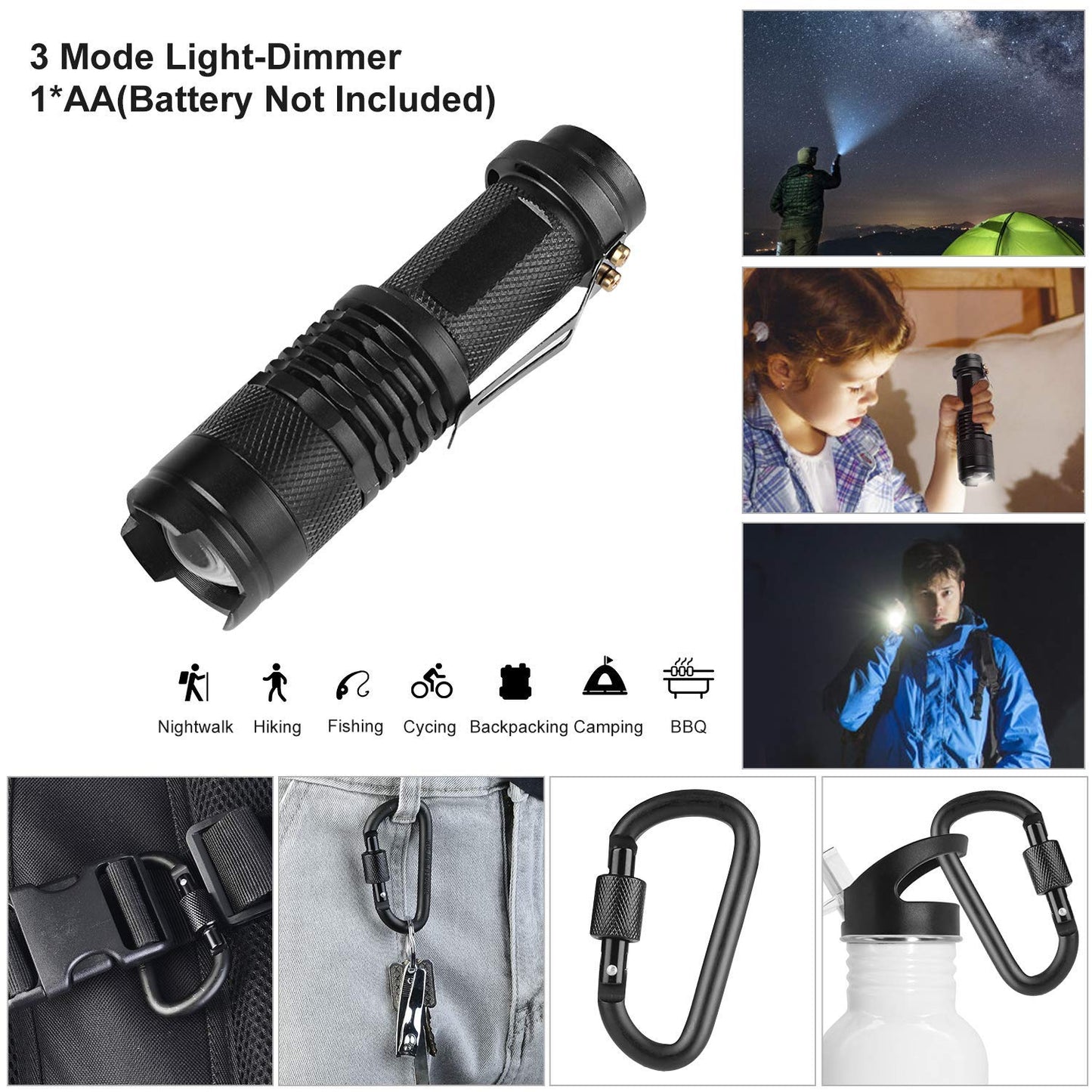 JINAGER Survival Gear Kits Outdoor Survival Gear Tool for Trip,with Fire Starter, Whistle, Wood Cutter, Tactical Pen for Camping, Hiking, Climbing for Wilderness/Trip/Cars/Hiking/Camping