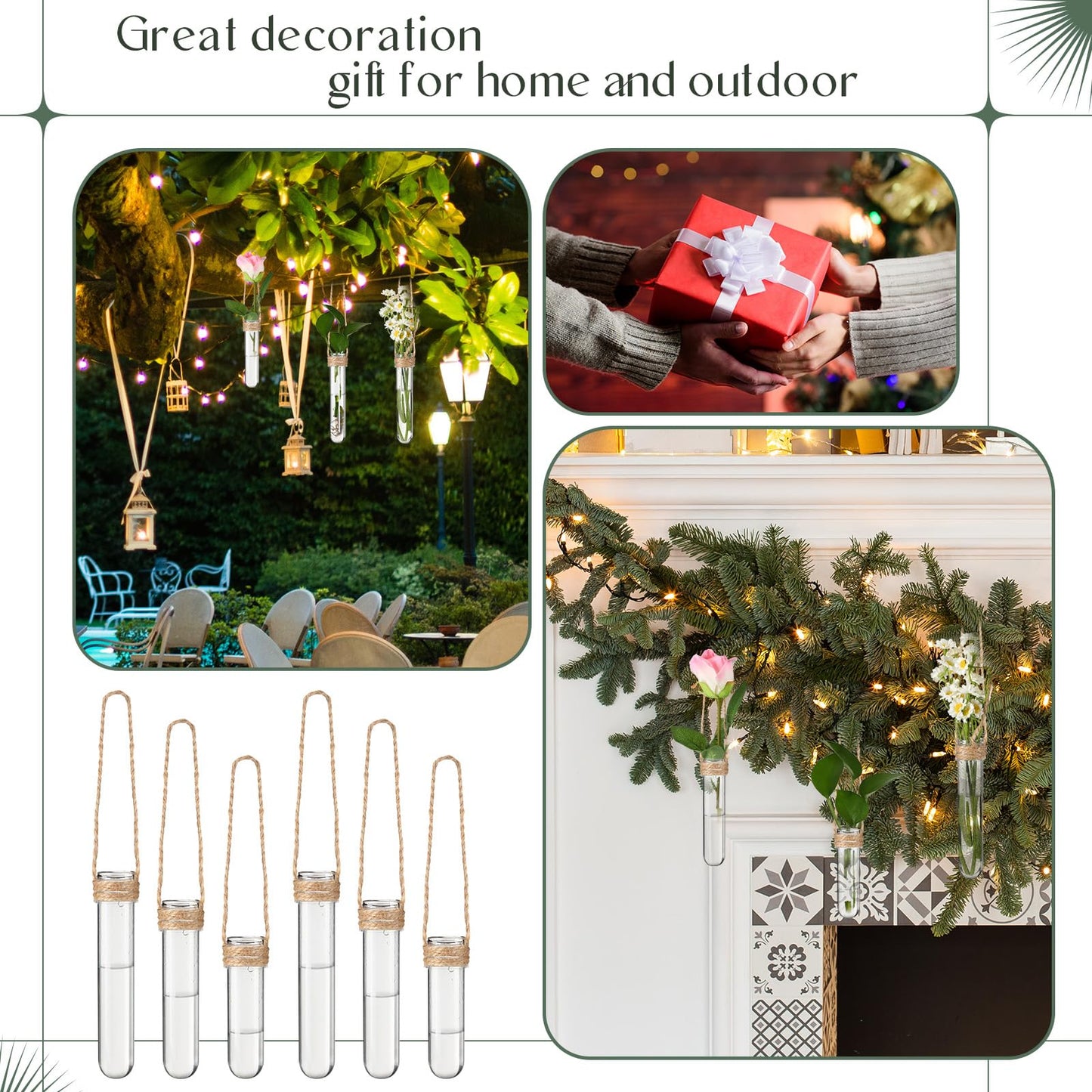 Baderke 9 Pack Clear Window Propagation Stations Plastic Window Planter with Suction Cups & Traceless Nails, Propagated Plant Holders with Bottle Brush, Hanging Vases Terrarium Gift (5.5''& 5"& 3.7'')