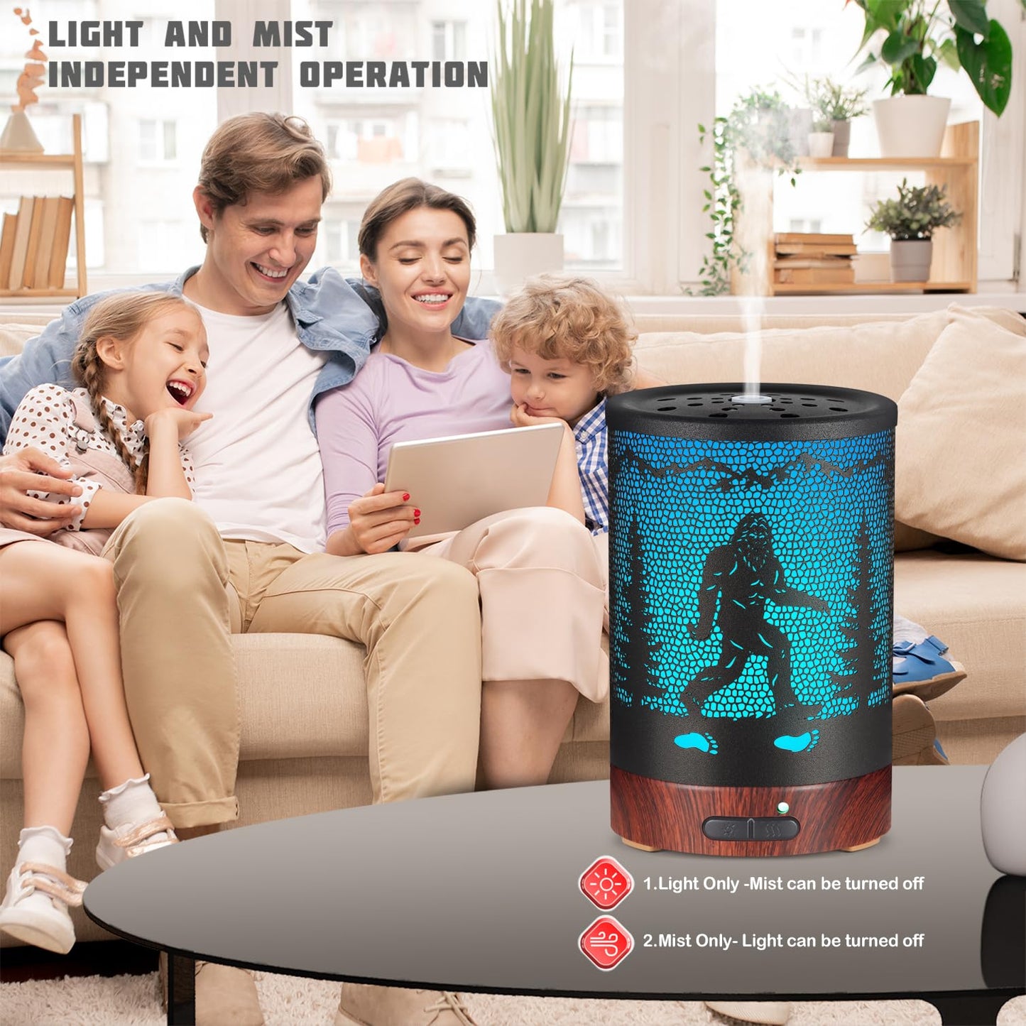 Essential Oils Diffuser,Aromatherapy Diffuser,Birthday for Women Mom Grandma,Metal Cool Mist Humidifier with 7 Colors Lights Waterless Auto Off Air Diffusers (Dragonfly)
