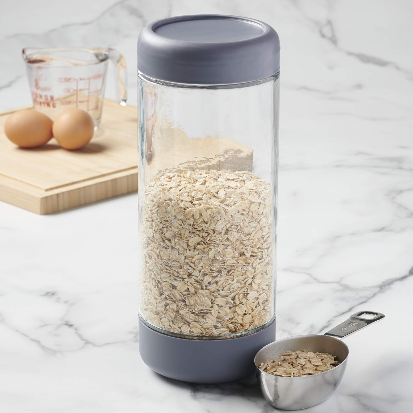 Anchor Hocking 3 Piece SecureLock Revolution Jar Set with BPA-Free Plastic Lids, Perfect for Pantry Organization