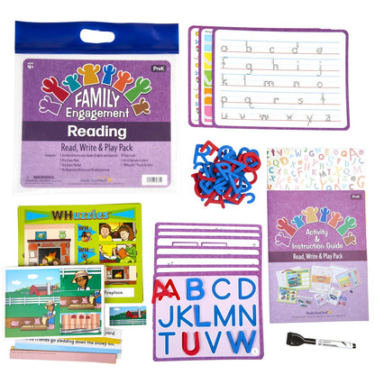 Really Good Stuff Family Engagement Reading - Read, Write and Play Pack - PreK