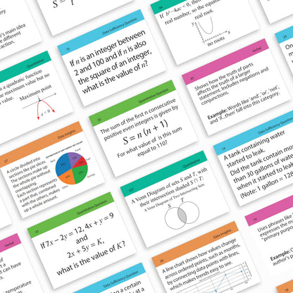 GMAT Flash Cards 2026 | 400 GMAT Quantitative Reasoning and GMAT Data Insights Flash Cards | GMAT Verbal Reasoning Flash Cards | GMAT Prep | GMAT Board Games | GMAT Study Kit for Classroom and Home