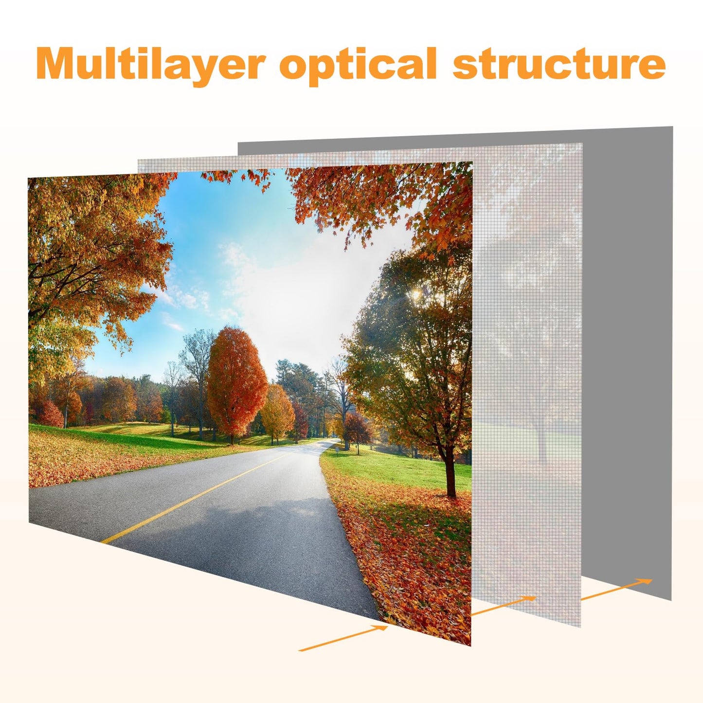 Outdoor 120in Projector Screen, Washable Black Backing Movie Screen Foldable Wtinkle-Free Projection Screen for Indoor/Outdoor Home Theater, Camping, Office, 16:9 4K HD Projector for Movies On Wall