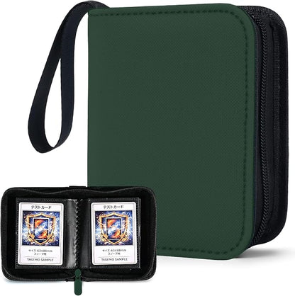 Mini Trading Card Binder Album, 1 Pocket Card Binder with 20 Double-Sided Pages 40 Pockets, Side Loading Small Card Binder for Trading Cards, Single Card Holder Book for Collectors and Kids